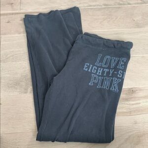 Victoria’s Secret Black Love Eighty-Six Sweatpants
